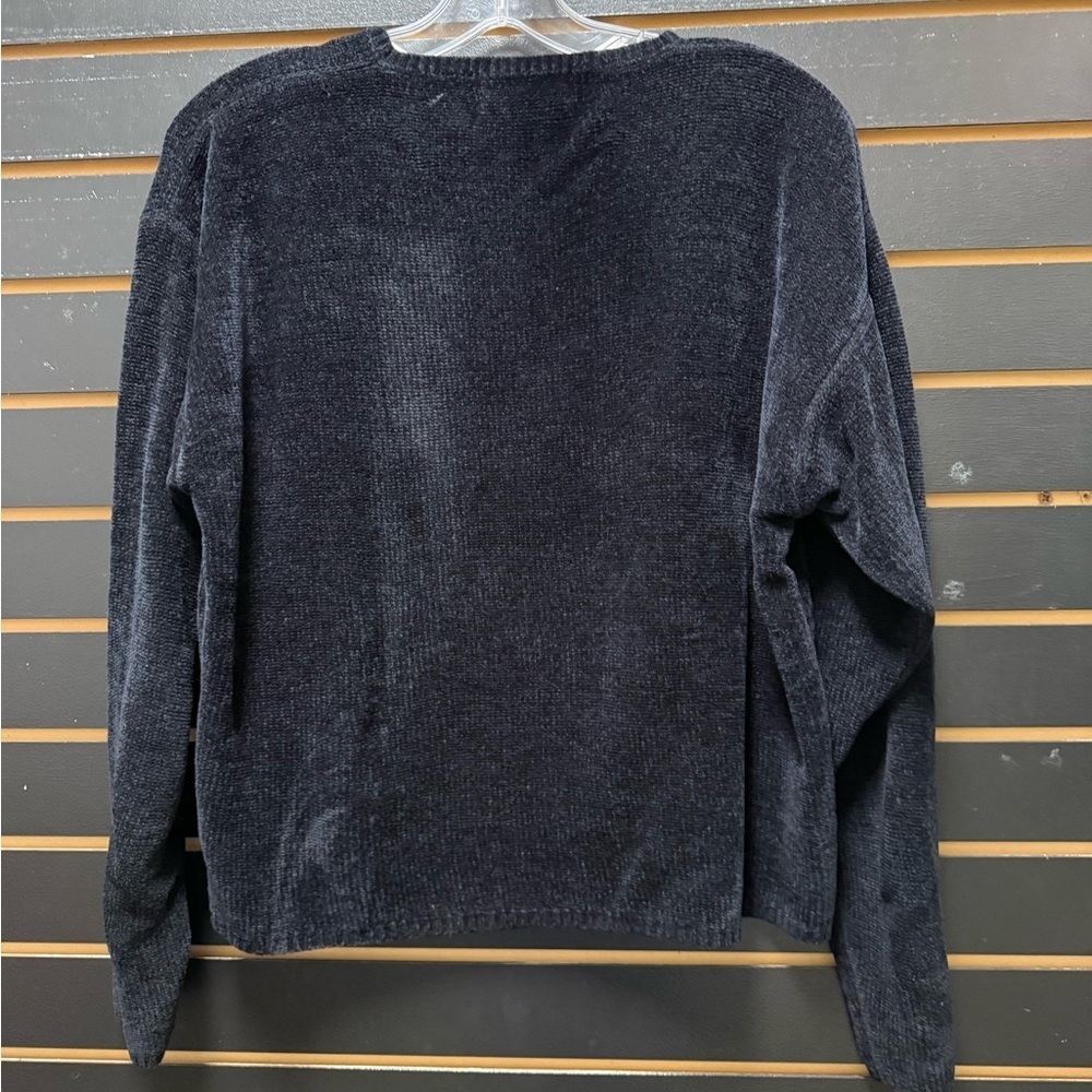 Barry Bricken Sport Black Chenille Sweater – Vintage – Size L - Picture 3 of 3